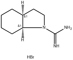 rac-(3aR,7aR)-octahydro-1H-indole-1-carboximidamide hydrobromide, cis Structural