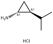 rac-(1R,2S)-2-(propan-2-yl)cyclopropan-1-amine hydrochloride Structural