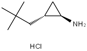 rac-(1R,2R)-2-(2,2-dimethylpropyl)cyclopropan-1-amine hydrochloride Structural