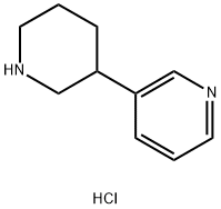Pyridine, 3-(3-piperidinyl)-, hydrochloride (1:2) Structural