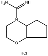 octahydrocyclopenta[b]morpholine-4-carboximidamide hydrochloride Structural