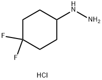Hydrazine, (4,4-difluorocyclohexyl)-, hydrochloride (1:2) Structural