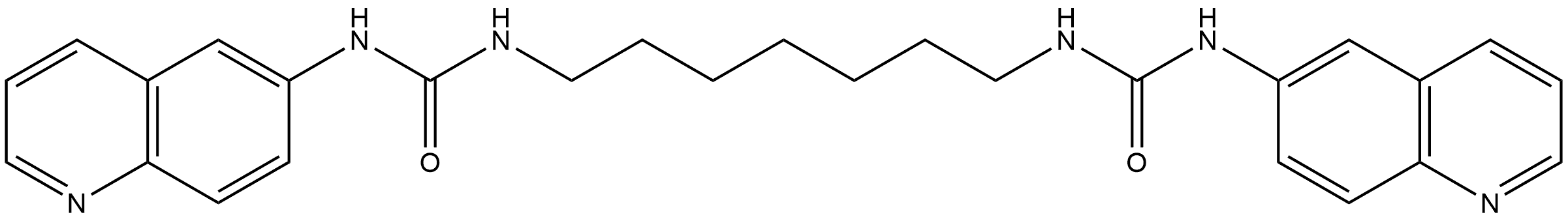Urea, N,N''-1,7-heptanediylbis[N'-6-quinolinyl- (9CI) Structural