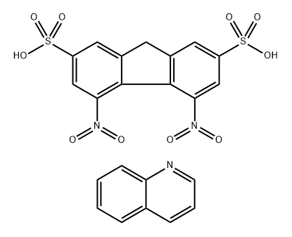 quinoline hemi(4,5-dinitro-9H-fluorene-2,7-disulfonate) Structural