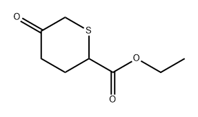 Ethyl 5-oxotetrahydro-2H-thiopyran-2-carboxylate Structural
