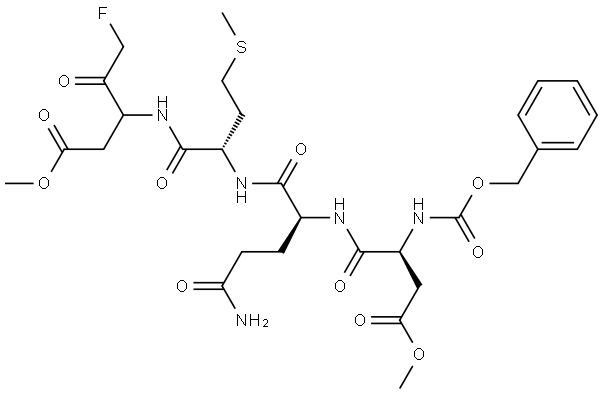 Z-Asp(OMe)-Gln-Met-DL-Asp(OMe)-fluoromethylketone Structural