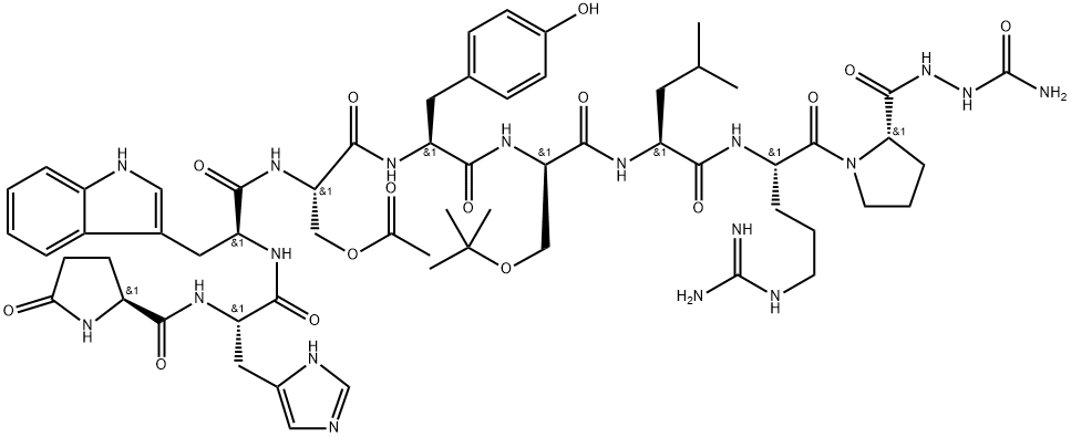 (Ser(Ac)4,D-Ser(tBu)6,Azagly10)-LHRH Structural