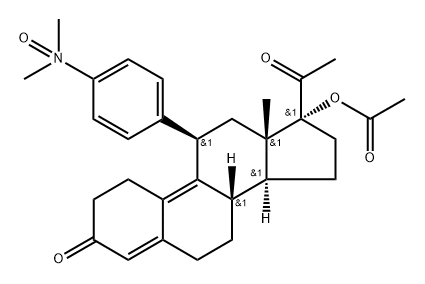 Ulipristal Acetate N-Oxide Impurity Structural