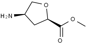 (2R,4R)-Methyl 4-aminotetrahydrofuran-2-carboxylate Structural