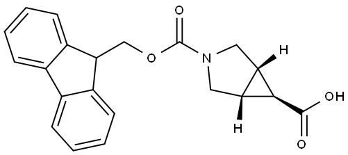 (1R,5S,6r)-3-(((9H-Fluoren-9-yl)methoxy)carbonyl)-3-azabicyclo[3.1.0]hexane-6-carboxylic acid Structural