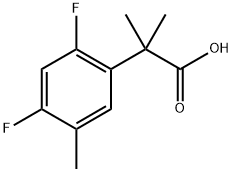 Benzeneacetic acid, 2,4-difluoro-α,α,5-trimethyl- Structural