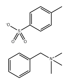Benzenemethanaminium, N,N,N-trimethyl-, 4-methylbenzenesulfonate (1:1) Structural