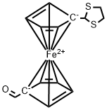 Ferrocene, 1-(1,3-dithiolan-2-yl)-1'-formyl- Structural