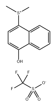Sulfonium,(4-hydroxy-1-naphthalenyl)- dimethyl-,salt with trifluoromethanesulfonic acid (1:1) Structural