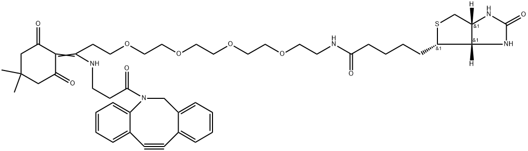 Dde biotin-peg4-dbco Structural