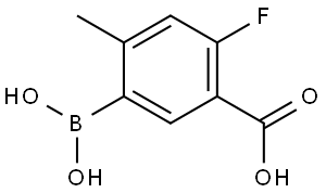 Benzoic acid, 5-borono-2-fluoro-4-methyl- Structural