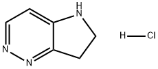 5H-Pyrrolo[3,2-c]pyridazine, 6,7-dihydro-, hydrochloride (1:1) Structural