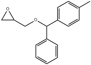 Oxirane, 2-[[(4-methylphenyl)phenylmethoxy]methyl]- Structural