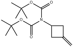 Imidodicarbonic acid, 2-(3-methylenecyclobutyl)-, 1,3-bis(1,1-dimethylethyl) ester Structural