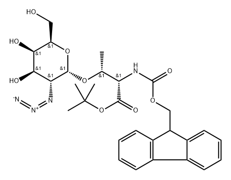 Fmoc-Thr(α-D-GalN3)-O- t-Bu Structural