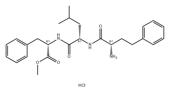 L-Phenylalanine, (αS)-α-aminobenzenebutanoyl-L-leucyl-, methyl ester, hydrochloride (1:1) Structural