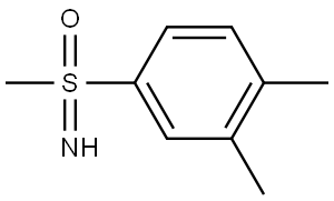 1,2-dimethyl-4-(S-methylsulfonimidoyl)benzene Structural