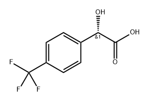 Benzeneacetic acid, α-hydroxy-4-(trifluoromethyl)-, (αS)- Structural