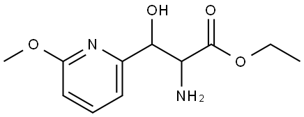 Ethyl 2-amino-3-hydroxy-3-(6-methoxypyridin-2-yl)propanoate Structural