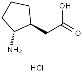 Rac-[(1s,2r)-2-aminocyclopentyl]acetic acid hydrochloride Structural