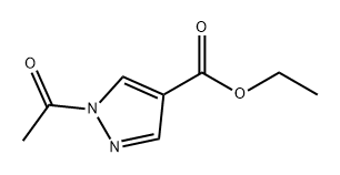 ethyl 1-acetyl-1H-pyrazole-4-carboxylate Structural