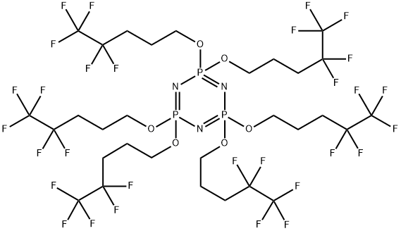 Hexakis(4,4,5,5,5-pentafluoropentoxy)phosphazene Structural