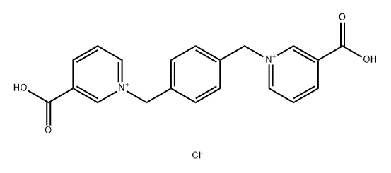 Pyridinium, 1,1'-[1,4-phenylenebis(methylene)]bis[4-carboxy-, chloride] Structural