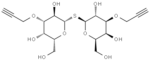 β-D-Galactopyranoside, 3-O-2-propyn-1-yl-β-D-galactopyranosyl 3-O-2-propyn-1-yl-1-thio- Structural
