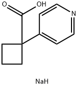 sodium 1-(pyridin-4-yl)cyclobutane-1-carboxylate Structural