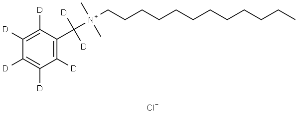 Benzene-2,3,4,5,6-d5-methan-d2-aminium, N-dodecyl-N,N-dimethyl-, chloride (1:1) Structural