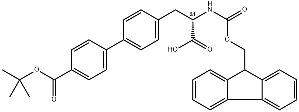 Fmoc-(S)-3-(4-(tert-butoxycarbonyl)biphenyl-4-yl)-alanine Structural