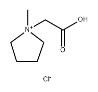 Pyrrolidinium, 1-(carboxymethyl)-1-methyl-, chloride (1:1) Structural