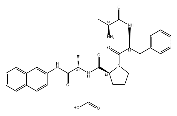 H-Ala-Phe-Pro-Ala-bNA·Formate Structural