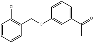 Ethanone, 1-[3-[(2-chlorophenyl)methoxy]phenyl]- Structural