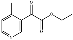 Ethyl 4-methyl-α-oxo-3-pyridineacetate Structural