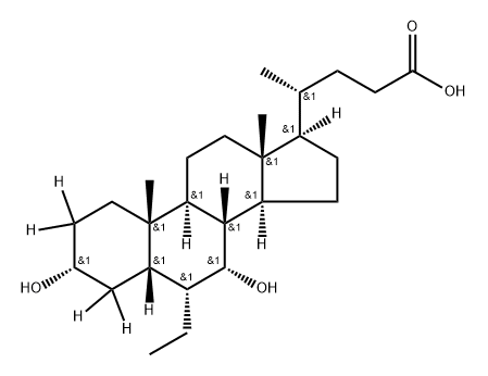 Obeticholic Acid-[d4] Structural