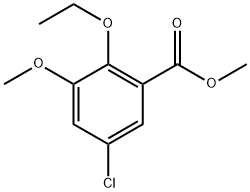 Methyl 5-chloro-2-ethoxy-3-methoxybenzoate Structural