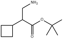 Cyclobutaneacetic acid, α-(aminomethyl)-, 1,1-dimethylethyl ester Structural