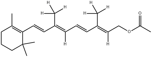 Retin-10,14,19,19,19,20,20,20-d8-ol, acetate (9CI) Structural