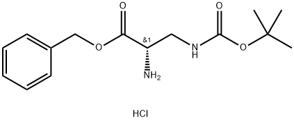H-Dap(Boc)-OBzl.HCl Structural