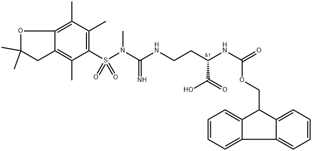 Fmoc-norArg(Me,pbf)-OH Structural