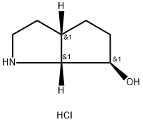 rac-(3aR,6S,6aS)-octahydrocyclopenta[b]pyrrol-6-ol hydrochloride Structural