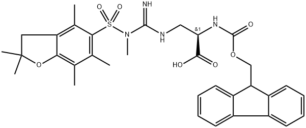 Fmoc-D-Alg(Me,Pbf)-OH Structural