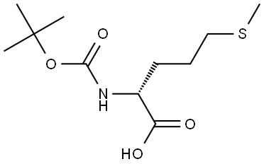 (2R)-2-(tert-butoxycarbonylamino)-5-methylsulfanyl-pentanoic acid Structural