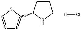 1,3,4-Thiadiazole, 2-(2S)-2-pyrrolidinyl-, hydrochloride (1:1) Structural